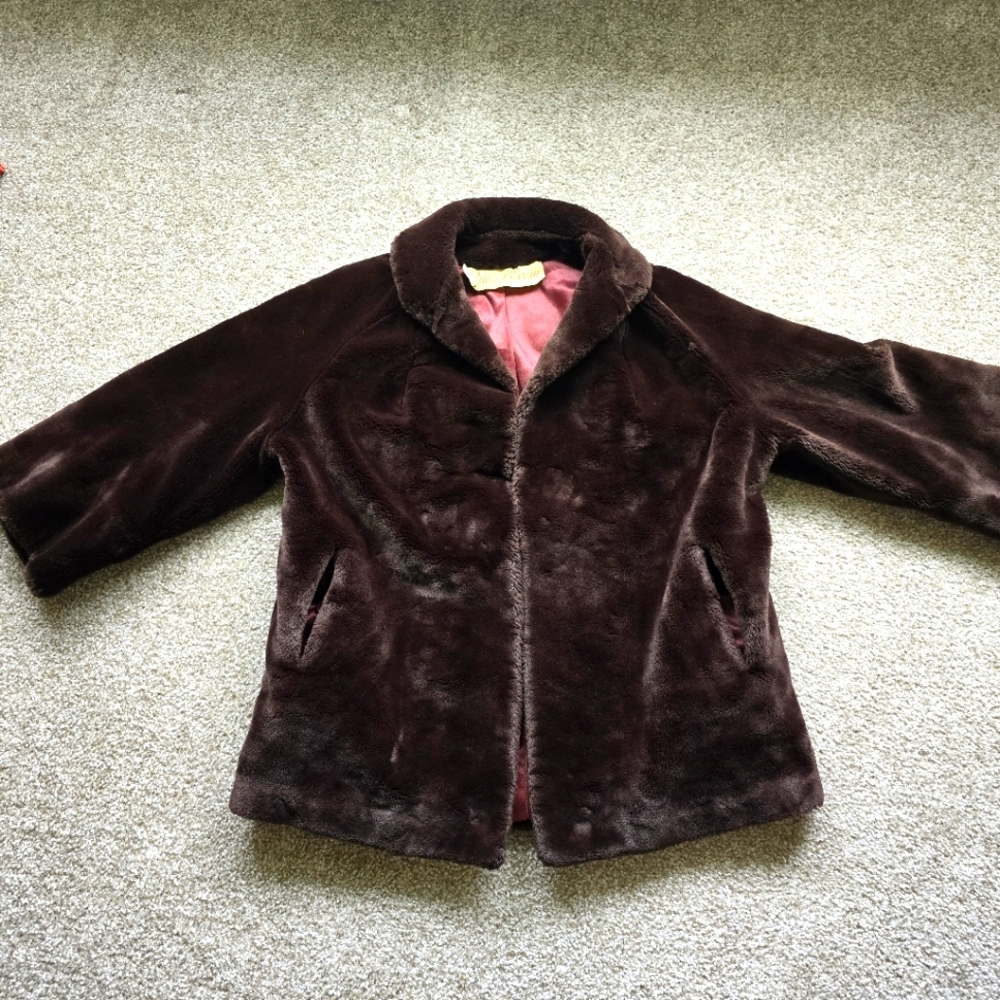 BrinybMarlin Brown Faux Fur Coat